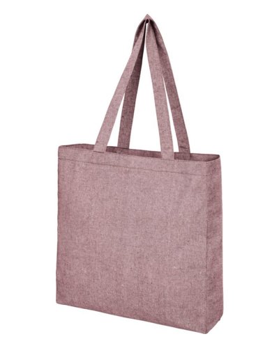 Tote bag in cotone riciclato Pheebs Marrone melange