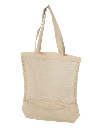 Tote bag in rete di cotone Naturale
