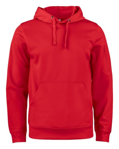 Felpa Basic Active Hoody Rosso