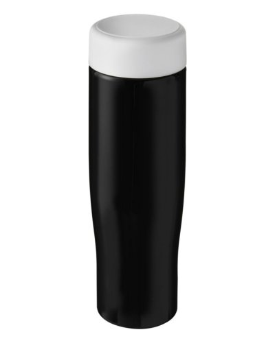 Borraccia H2O Tempo da 700 ml con tappo a vite Nero / Bianco