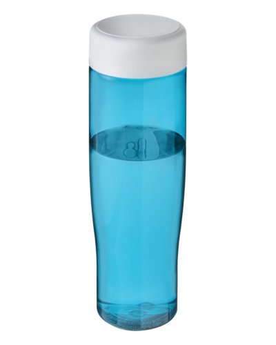 Borraccia H2O Tempo da 700 ml con tappo a vite Azzurro Aqua / Solido Bianco