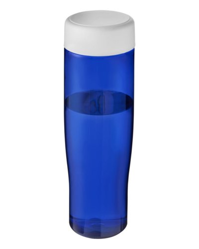Borraccia H2O Tempo da 700 ml con tappo a vite Blu / Bianco