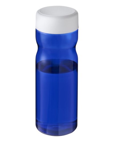 Borraccia H2O Base da 650 ml con tappo a vite Blu / Bianco