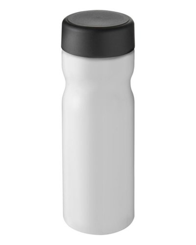 Borraccia H2O Base da 650 ml con tappo a vite Bianco / Nero