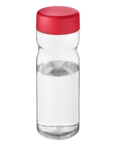 Borraccia H2O Base da 650 ml con tappo a vite Trasparente / Rosso