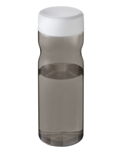 Borraccia H2O Base da 650 ml con tappo a vite Carboncino / Bianco