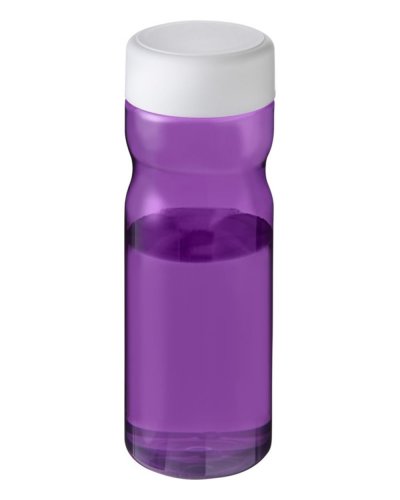Borraccia H2O Base da 650 ml con tappo a vite Viola / Bianco