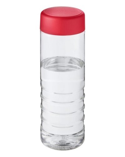 Borraccia H2O Treble da 750 ml con tappo a vite Trasparente / Rosso