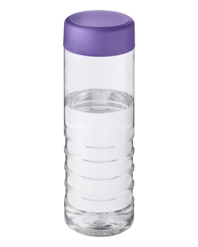 Borraccia H2O Treble da 750 ml con tappo a vite Trasparente / Porpora