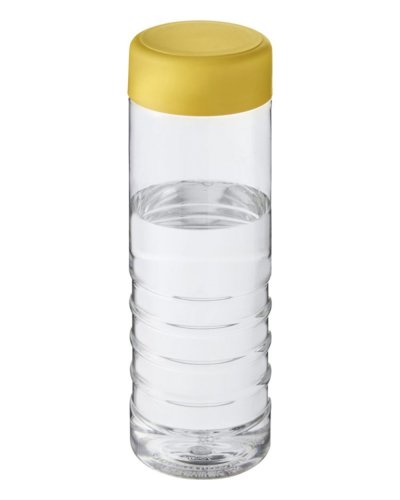 Borraccia H2O Treble da 750 ml con tappo a vite Trasparente / Giallo