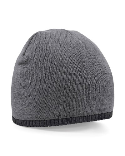 Berretto in maglia Two-Tone Graphite grey/black