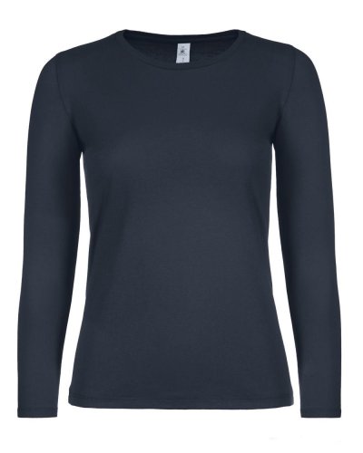 T-shirt donna E150 maniche lunghe Navy