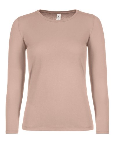 T-shirt donna E150 maniche lunghe millennial pink