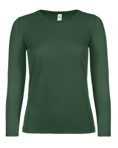 T-shirt donna E150 maniche lunghe Bottle Green