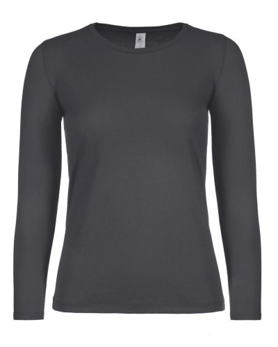 T-shirt donna E150 maniche lunghe Dark Grey