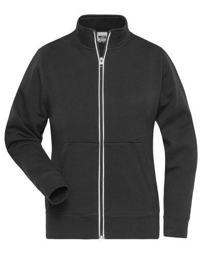 Ladies' Doubleface Work Jacket - Solid Black