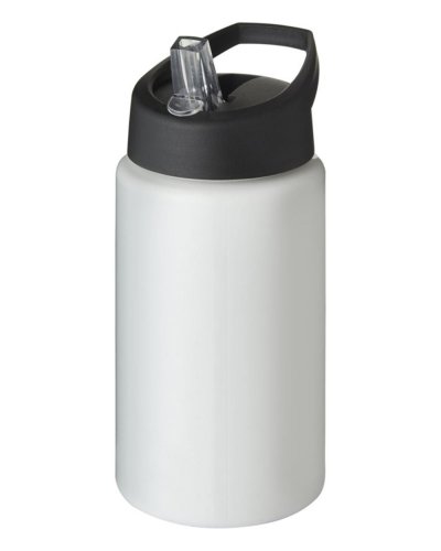 Borraccia sportiva H2O Bop da 500 ml con coperchio con beccuccio Bianco / Nero