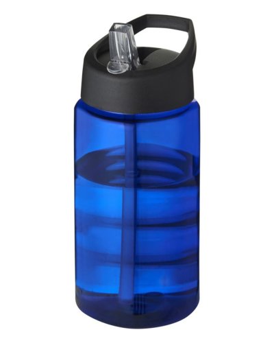 Borraccia sportiva H2O Bop da 500 ml con coperchio con beccuccio Blu / Nero
