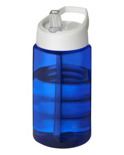 Borraccia sportiva H2O Bop da 500 ml con coperchio con beccuccio Blu / Bianco