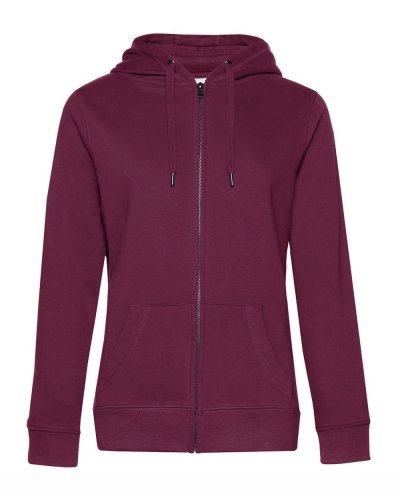 QUEEN Zipped Hood Dark cherry