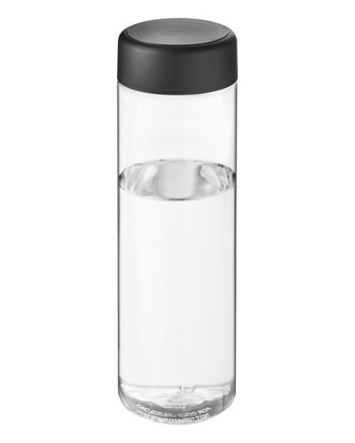 Borraccia H2O Vibe da 850 ml con tappo a vite Trasparente / Nero