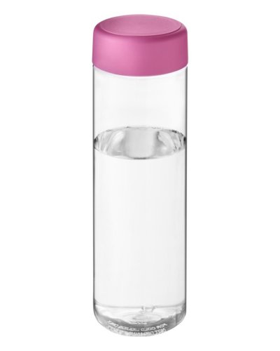 Borraccia H2O Vibe da 850 ml con tappo a vite Trasparente / Rosa
