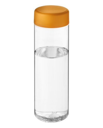 Borraccia H2O Vibe da 850 ml con tappo a vite Trasparente / Arancione