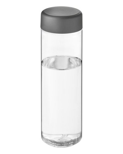 Borraccia H2O Vibe da 850 ml con tappo a vite Trasparente / Grigio tempesta