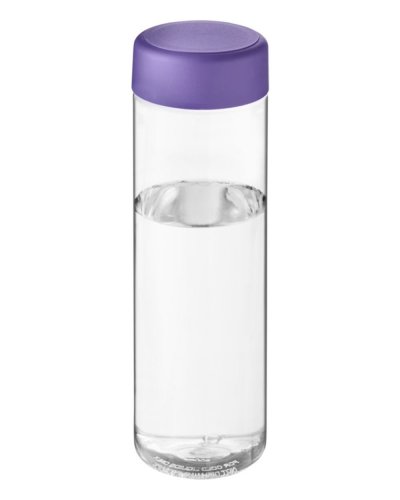 Borraccia H2O Vibe da 850 ml con tappo a vite Trasparente / Viola