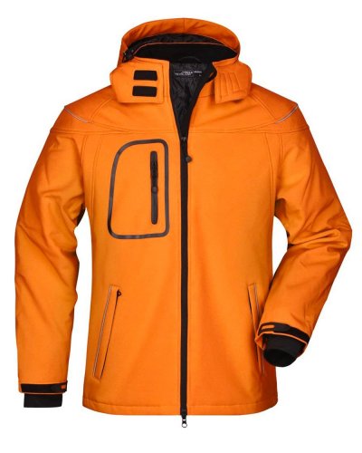 Men's Winter Softshell Jacket Orange