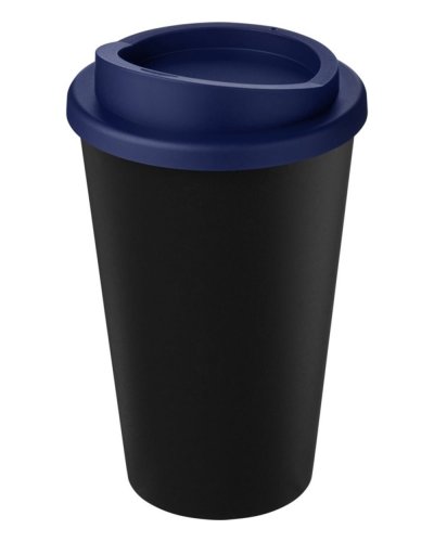 Americano Eco Bicchiere da 350 ml in plastica riciclata Nero / Blue