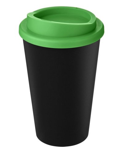 Americano Eco Bicchiere da 350 ml in plastica riciclata Nero / Verde