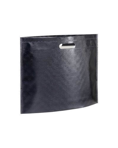 Shopper in TNT laminato metallizzata Blu scuro