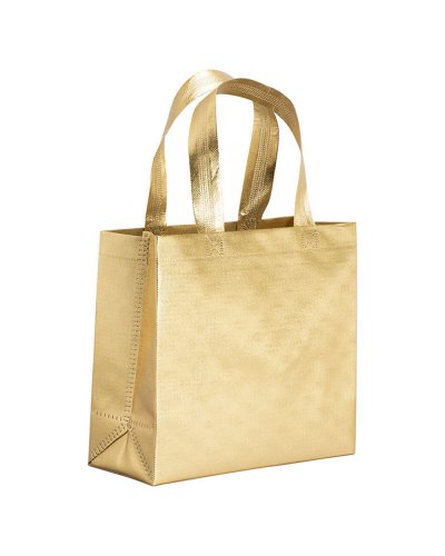 Mini shopper in TNT laminato metallizzata Oro