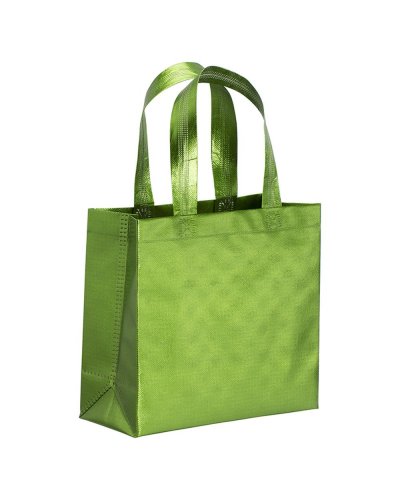 Mini shopper in TNT laminato metallizzata