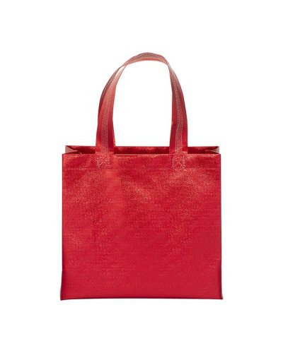 Mini shopper in TNT laminato metallizzata Verde