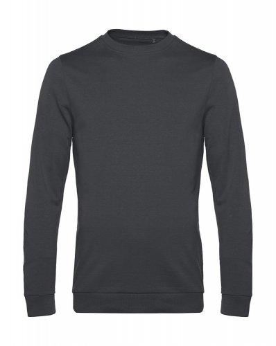 Felpa French Terry No Label girocollo Asphalt
