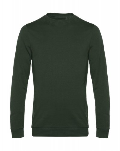 Felpa French Terry No Label girocollo Forest Green
