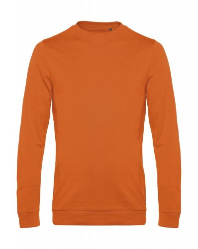 Felpa French Terry No Label girocollo Pure Orange