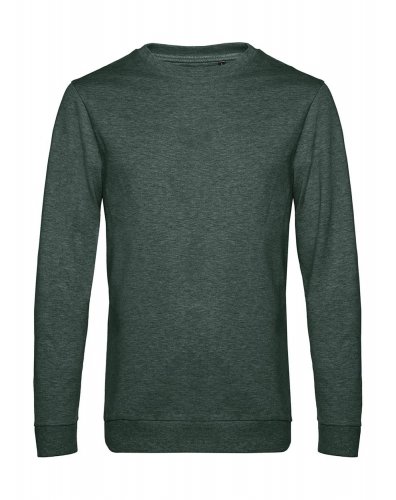 Felpa French Terry No Label girocollo Heather Dark Green