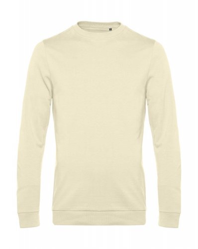 Felpa French Terry No Label girocollo Pale Yellow