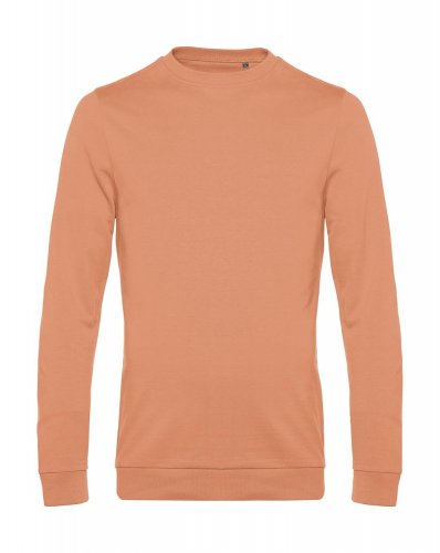 Felpa French Terry No Label girocollo Melon Orange