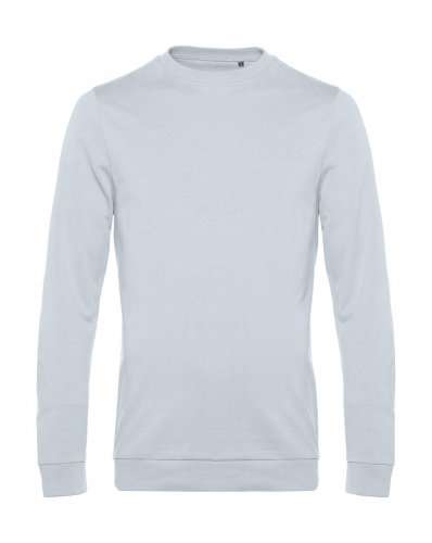 Felpa French Terry No Label girocollo Pure Sky