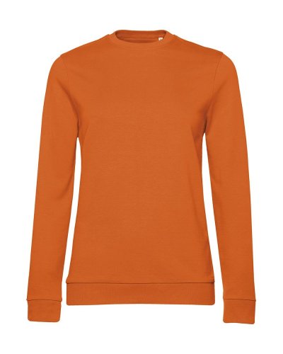 Felpa donna Set In French Terry Pure Orange