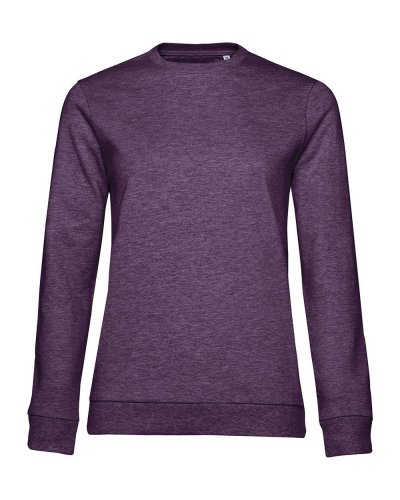 Felpa donna Set In French Terry Heather Purple