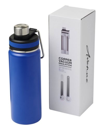 Borraccia sportiva Gessi con isolamento sottovuoto in rame da 590 ml Blue