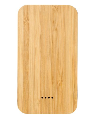 Power bank wireless Future in bambù e tessuto da 6000 mAh