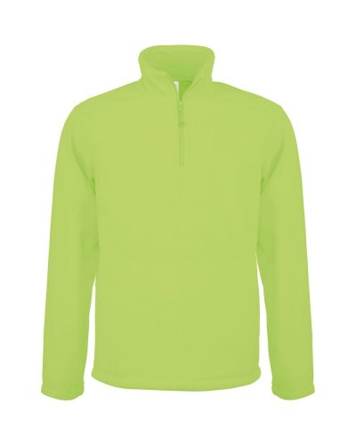 Giacca in micropile zip a 1/4 Enzo Lime
