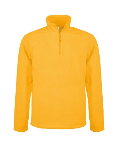 Giacca in micropile zip a 1/4 Enzo Yellow
