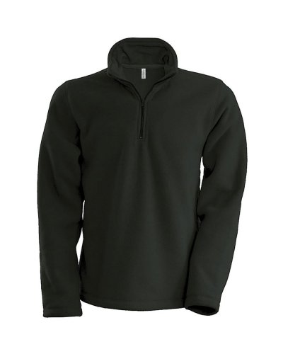 Giacca in micropile zip a 1/4 Enzo Dark Grey